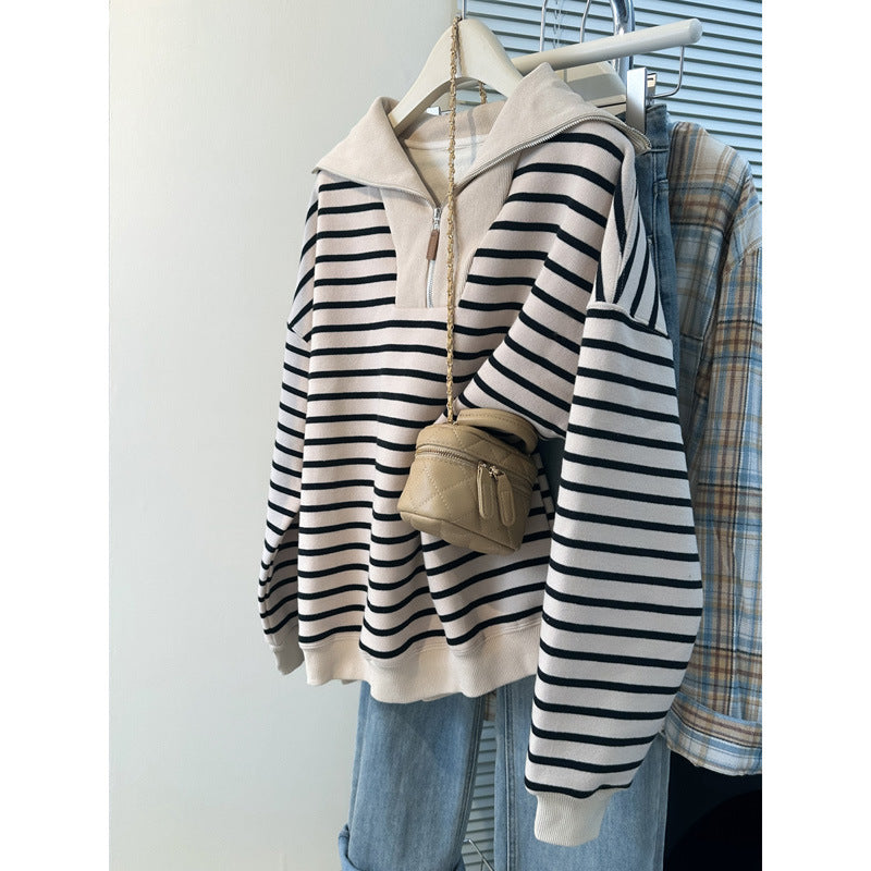 Women's Loose Casual-Style Hoodie Outerwear Top